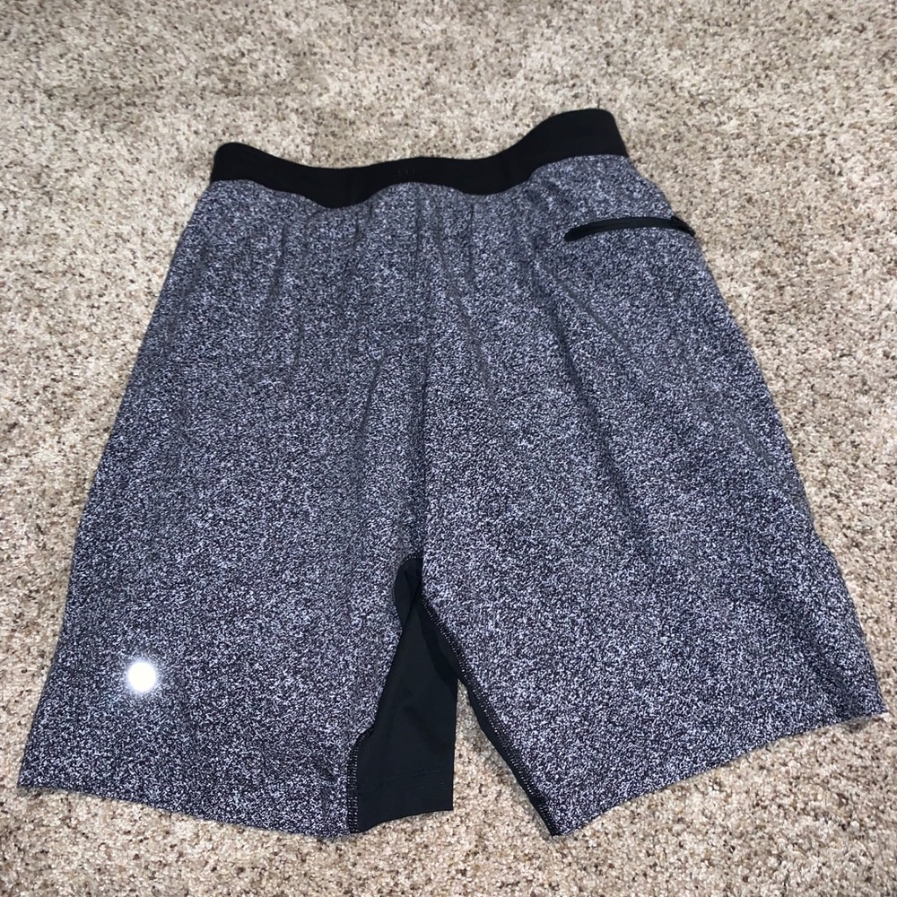 MENS LINED GREY LULU SHORTS